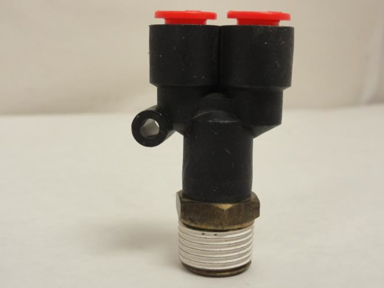 SMC KQU09-36S; Pneumatic Branch Y Fitting; 5/16" Tube; 3/8 NPT