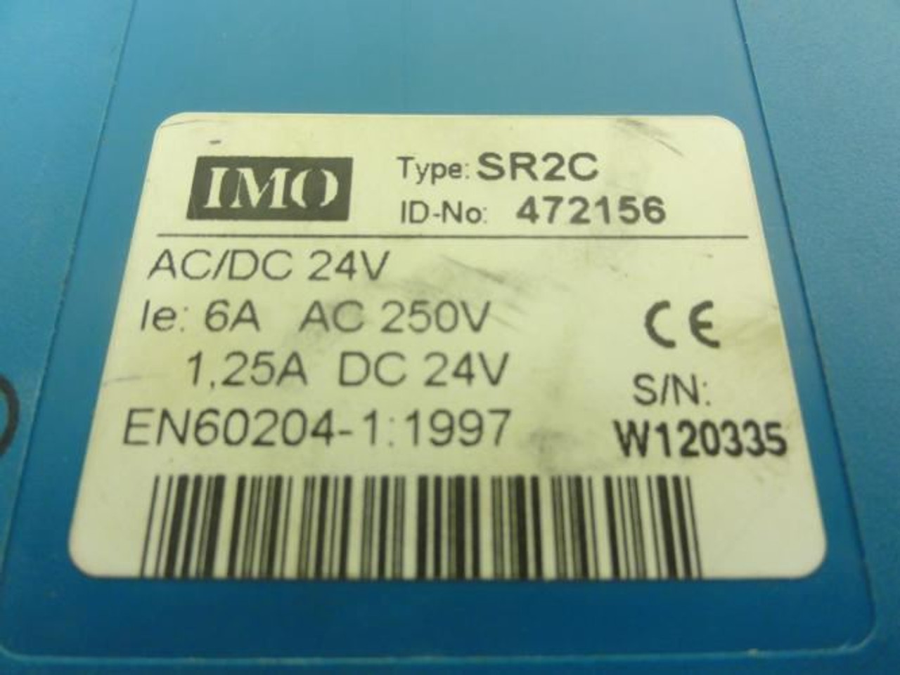 IMO SR2C; Relay; 6A; 250VAC; 1.25A; 24VDC