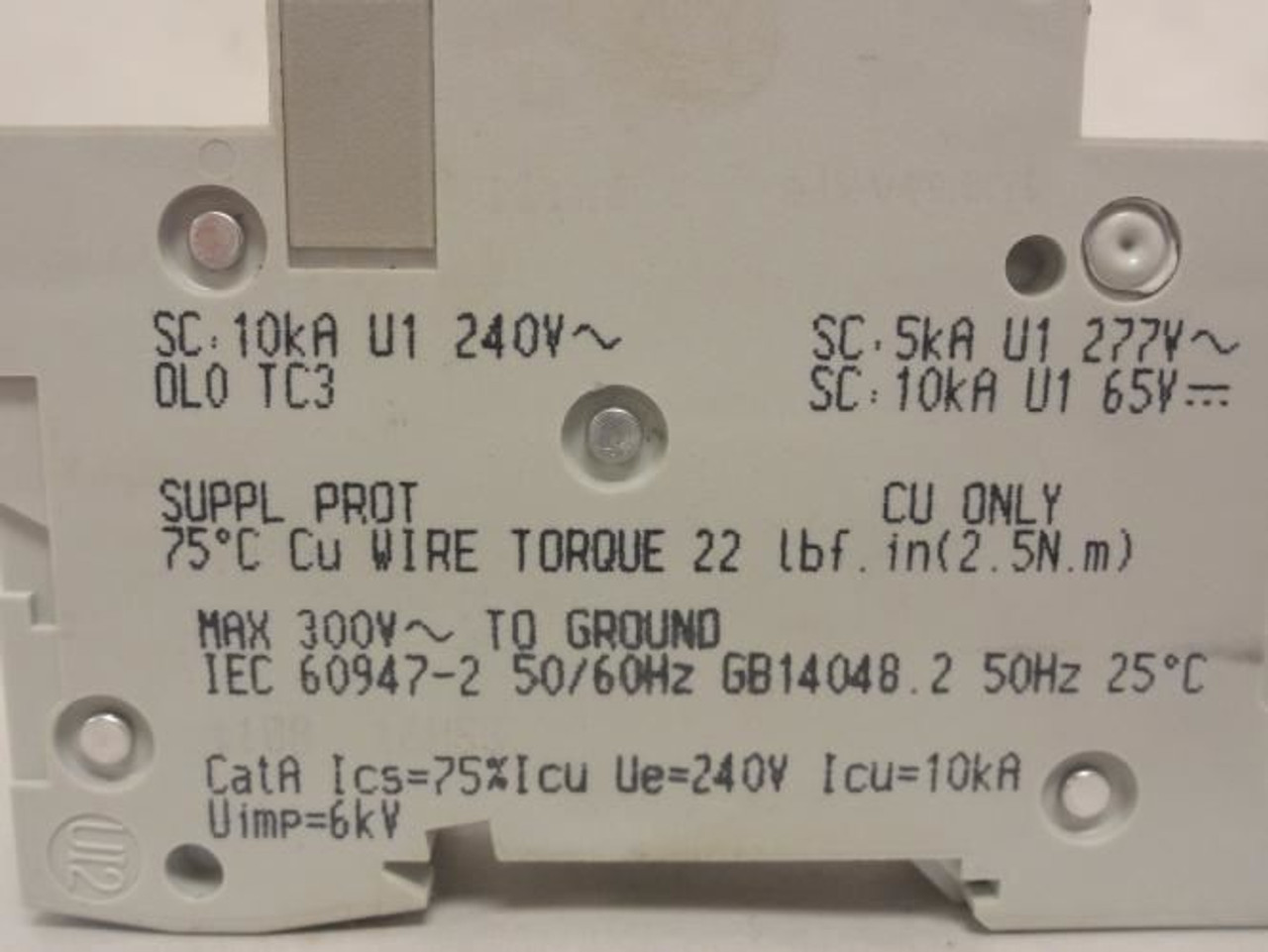 Schneider MG24115; Supplementary Protector; IEC;8A; 277 VAC