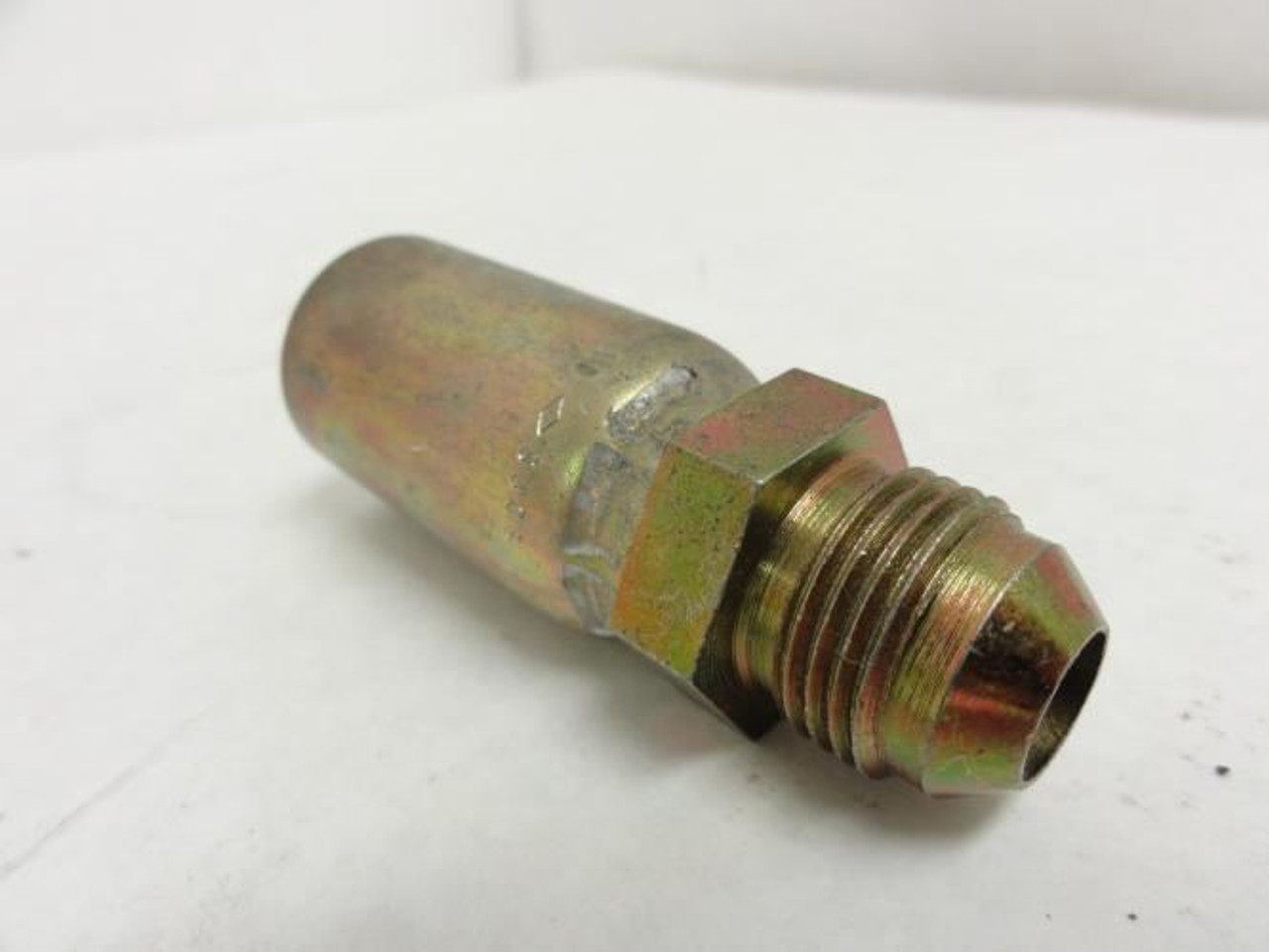 MFG- HY08-SY08; Crimp Coupler 1/2 JIC to # 8 Hose