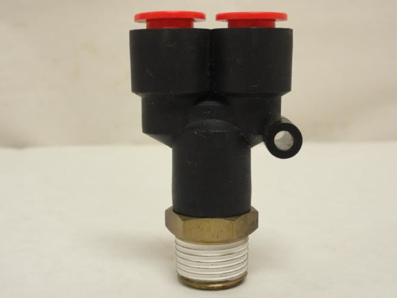 SMC KQU11-36S; Pneumatic Branch Y Fitting; 3/8" Tube; 3/8 NPT