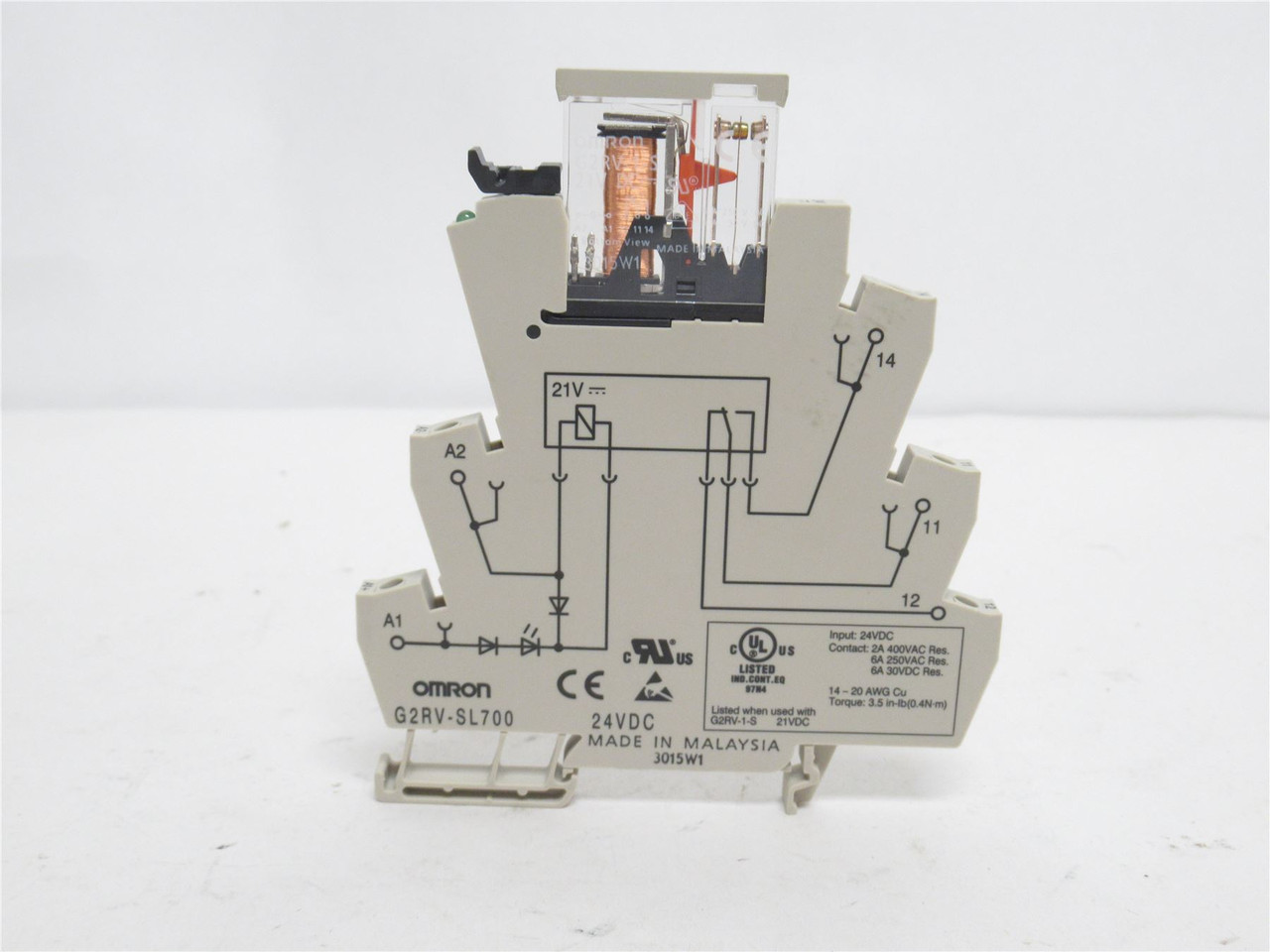 Omron G2RV-SL700-DC24; Relay; GP; 6A; 24VDC Input; SPDT