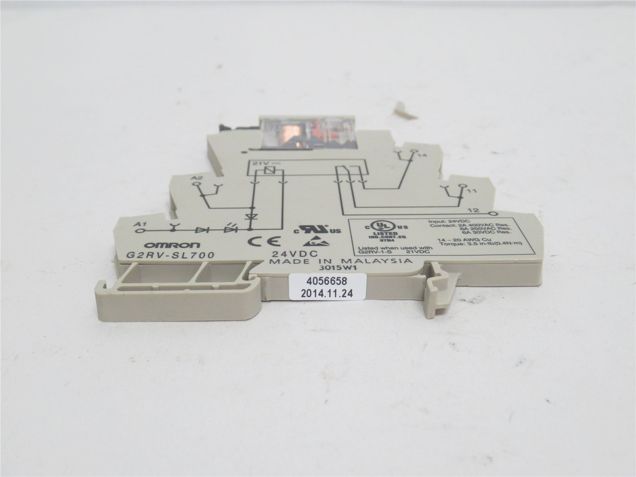 Omron G2RV-SL700-DC24; Relay; GP; 6A; 24VDC Input; SPDT