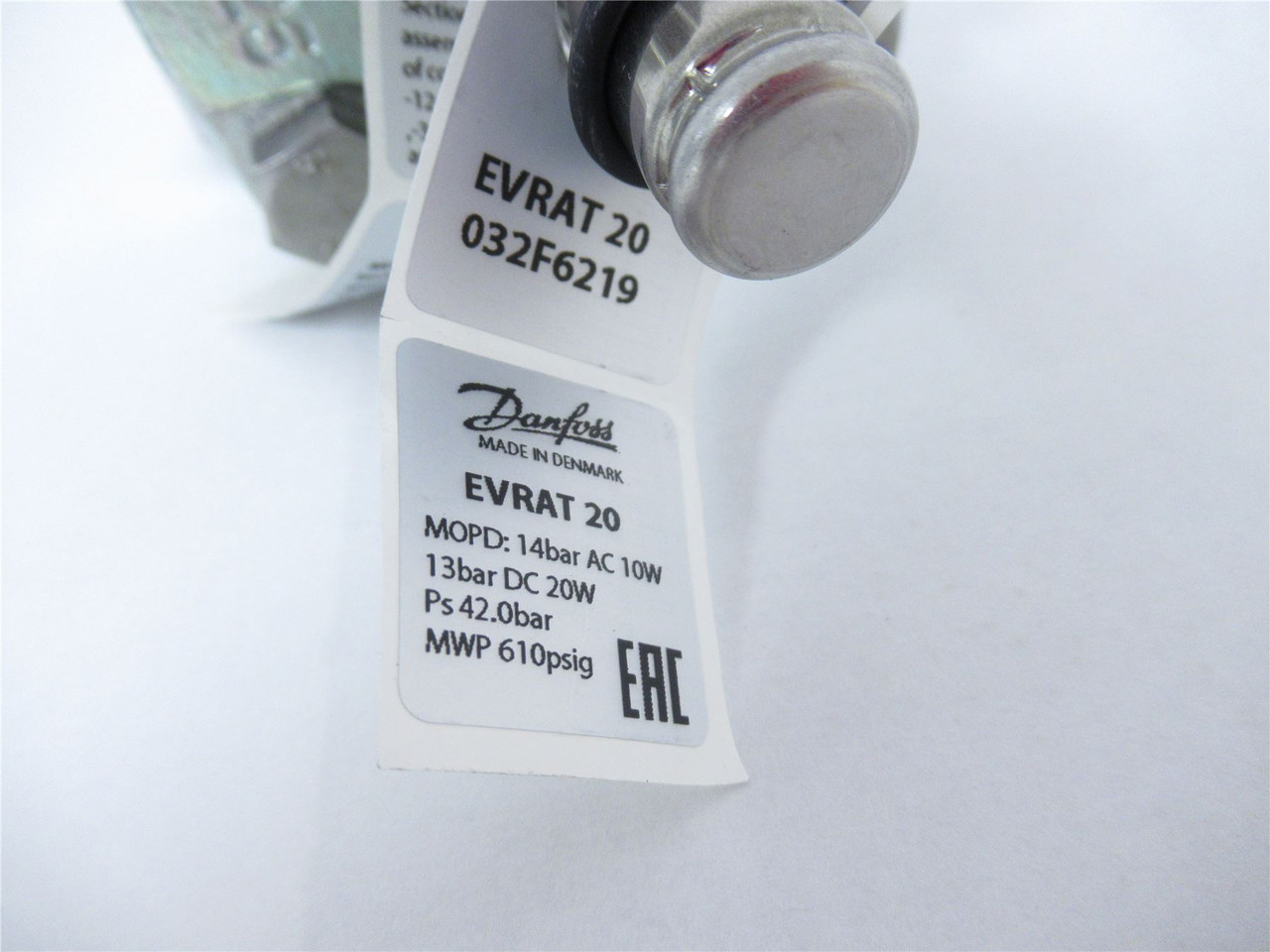Danfoss 032F6219; Valve Solenoid Evrat 20 3/4"