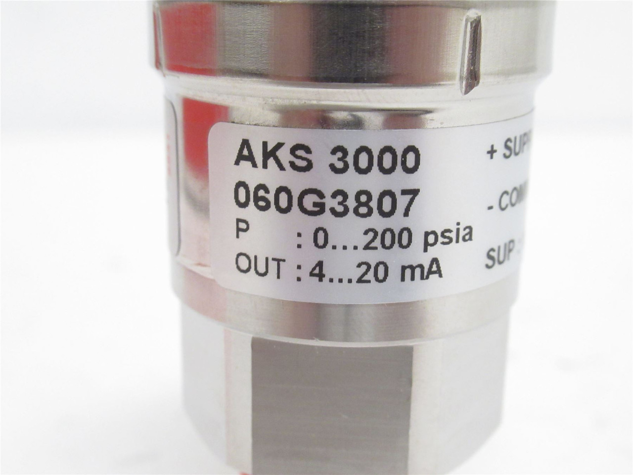Danfoss 060G3807; Pressure Sensor AKS-3000; 0-200psia 4-20mA