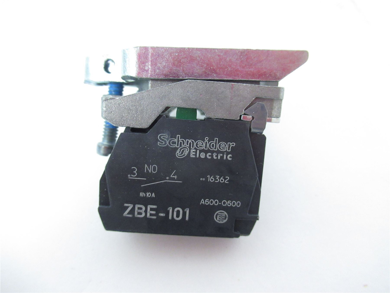 Schneider ZB4-BZ101; Single Contact Block w/Mounting Base 1NO