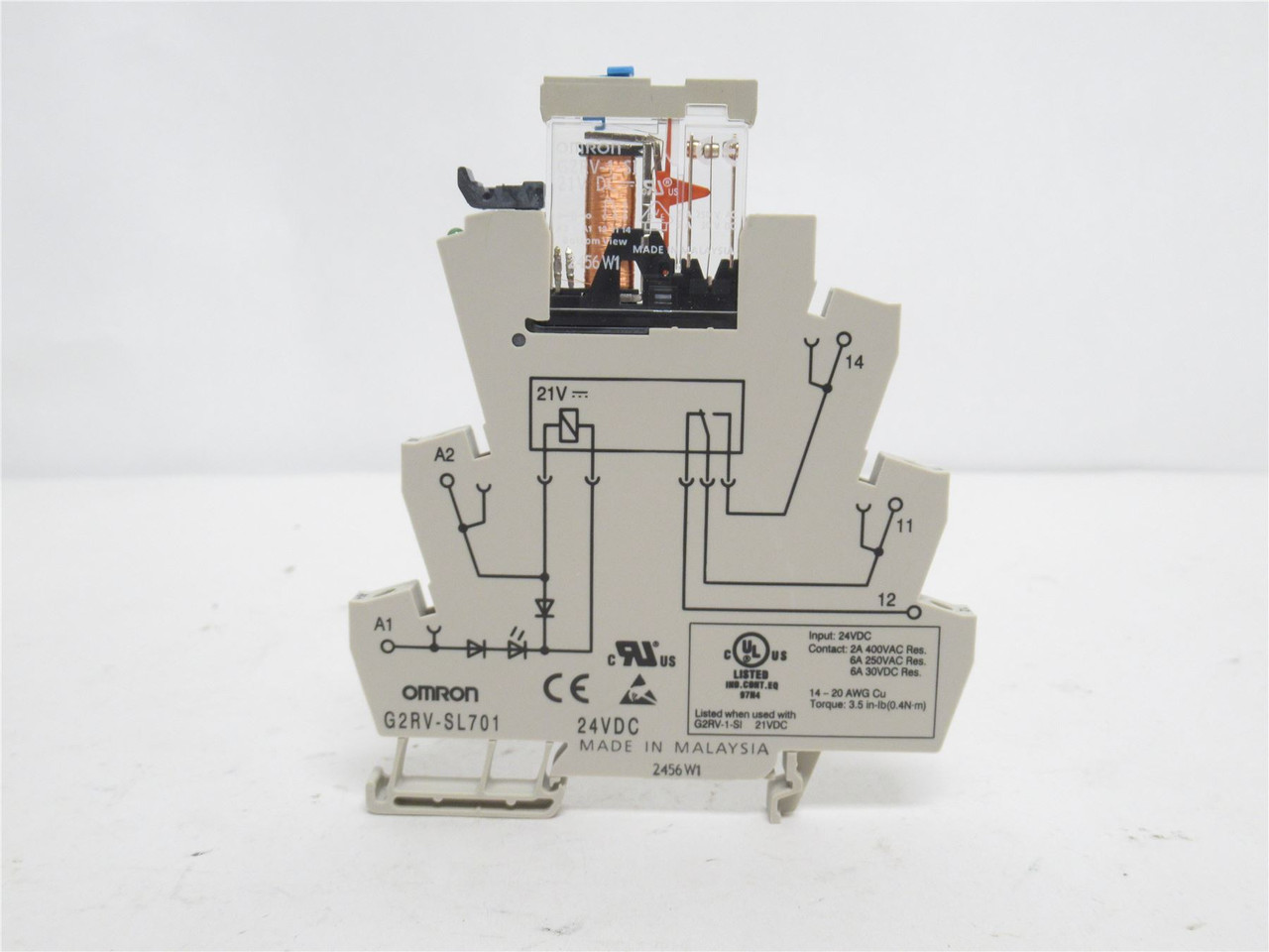 Omron G2RV-SL701-DC24; Relay; GP; 6A; 24VDC Input; SPDT