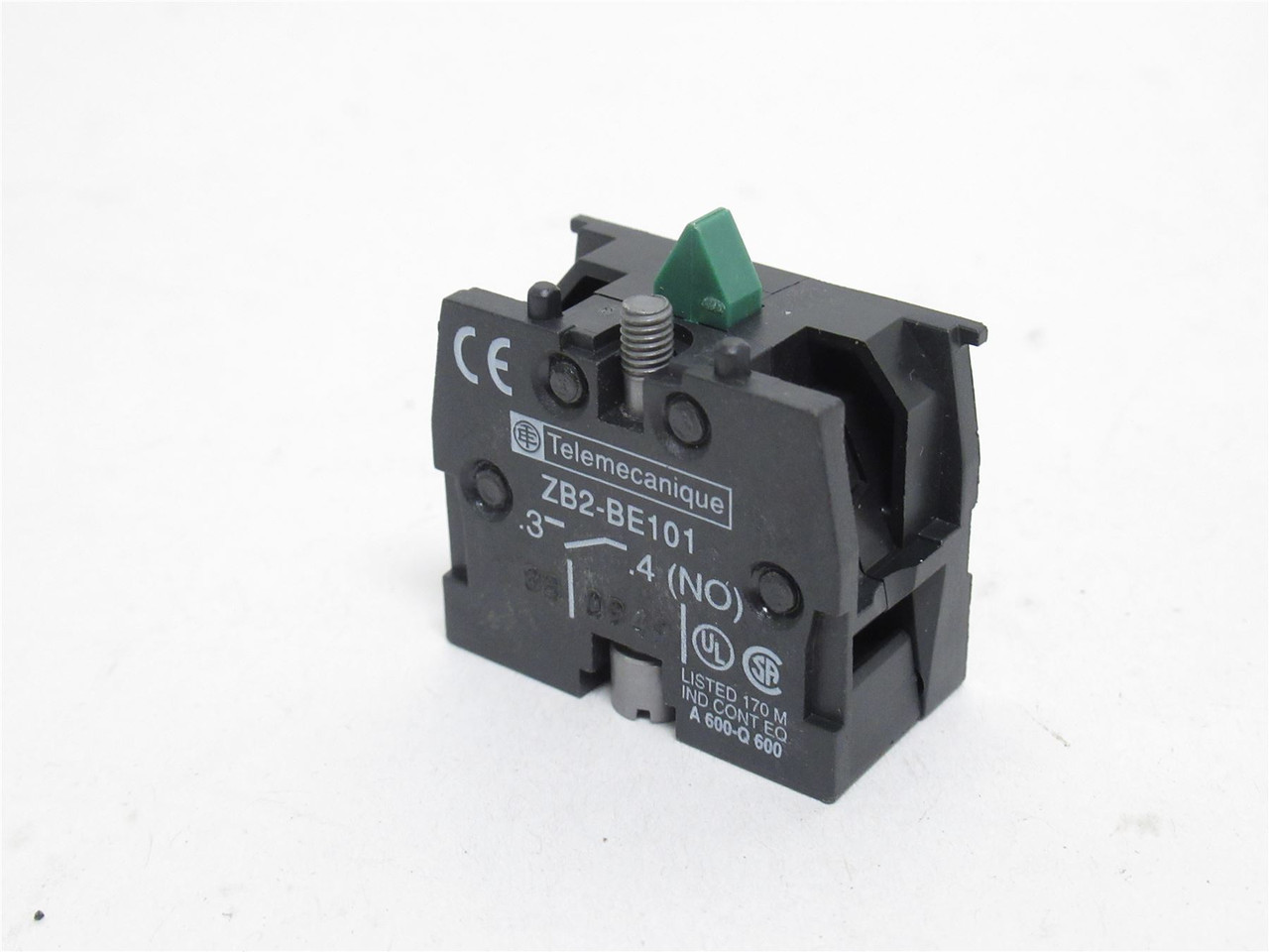 Telemecanique ZB2BE101; Contact Block; 10A@600VAC; 22mm; 1-NO