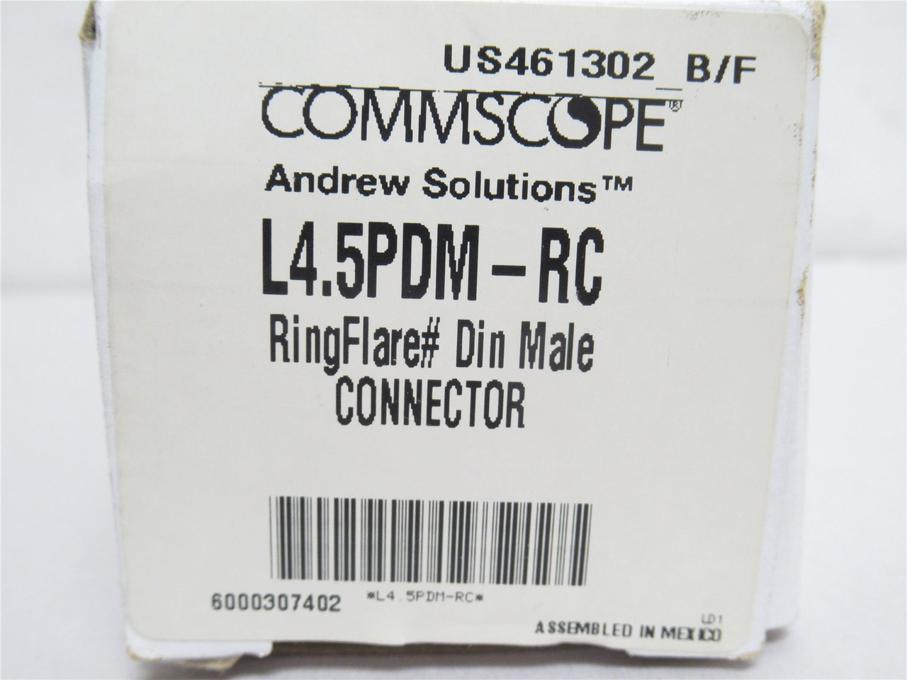 Commscope L4.5PDM-RC; Male Ring Flare; 7-16 DIN; 0 – 6100MHz