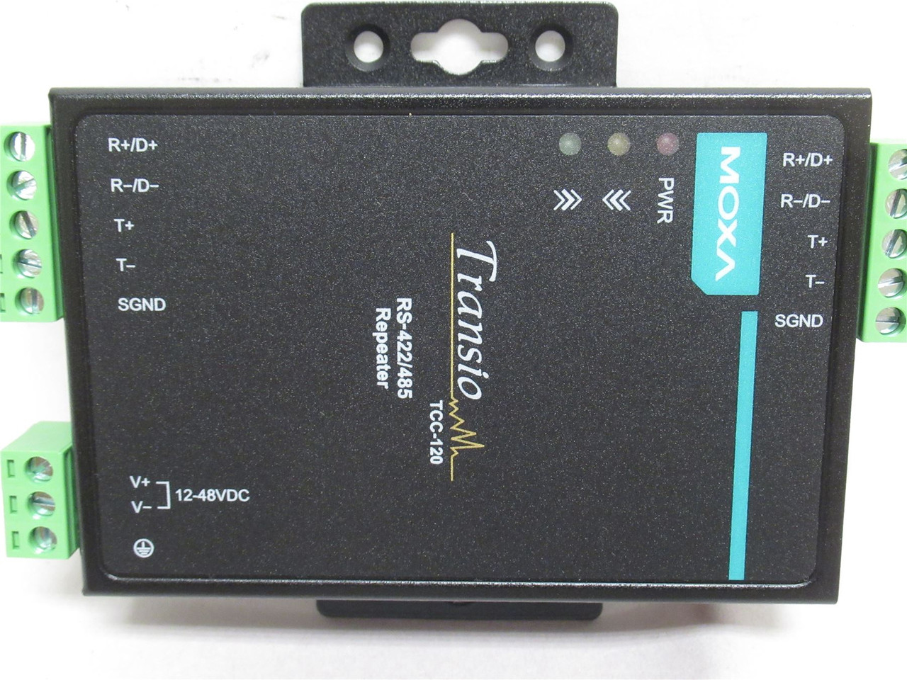 Moxa TCC-120; Media Converter/Repeater; RS-422/485; 12VDC