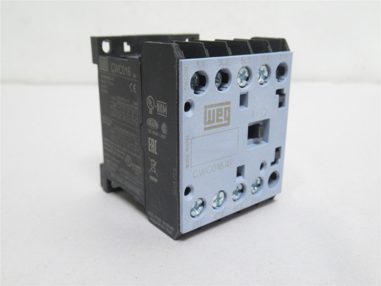 WEG CWC016.4P; Contactor; 16A; 690VAC; Coil: 24VDC