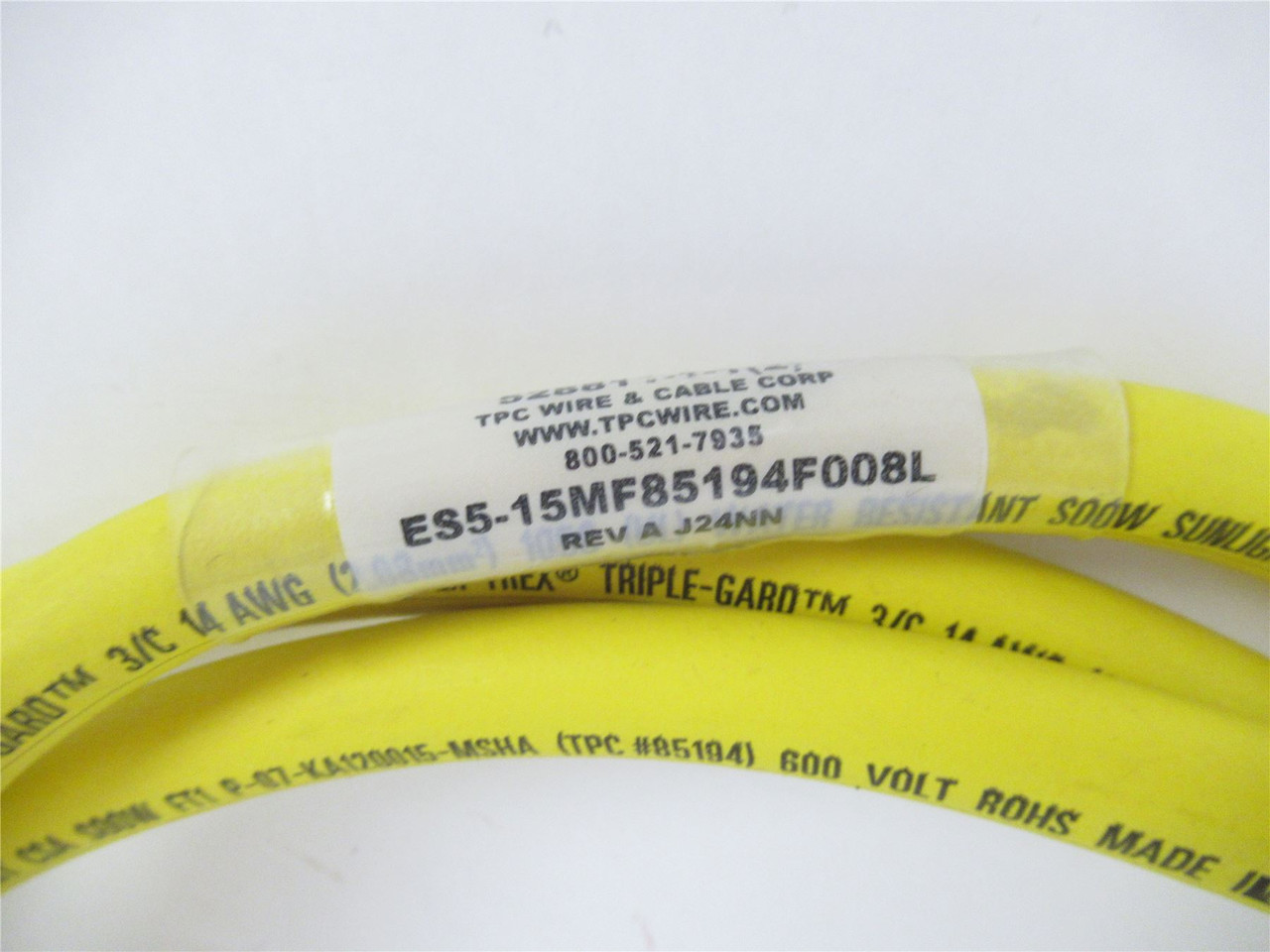 TPC Wire & Cable 528811-1-1; Electric Jack Charging 14/3