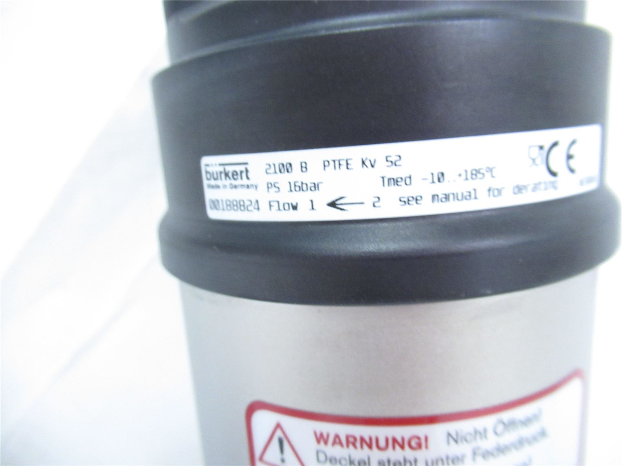 Burkert 2100B; SS Angle Valve 2" Sanitary Fitting