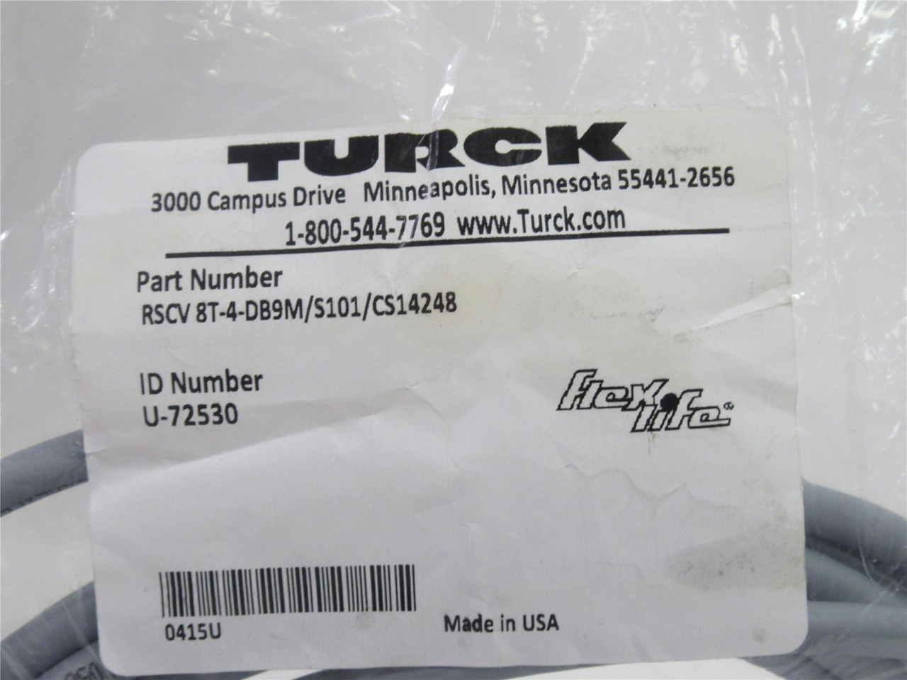 Turck RSCV 8T-4-DB9M/S101/CS14248; Cordset