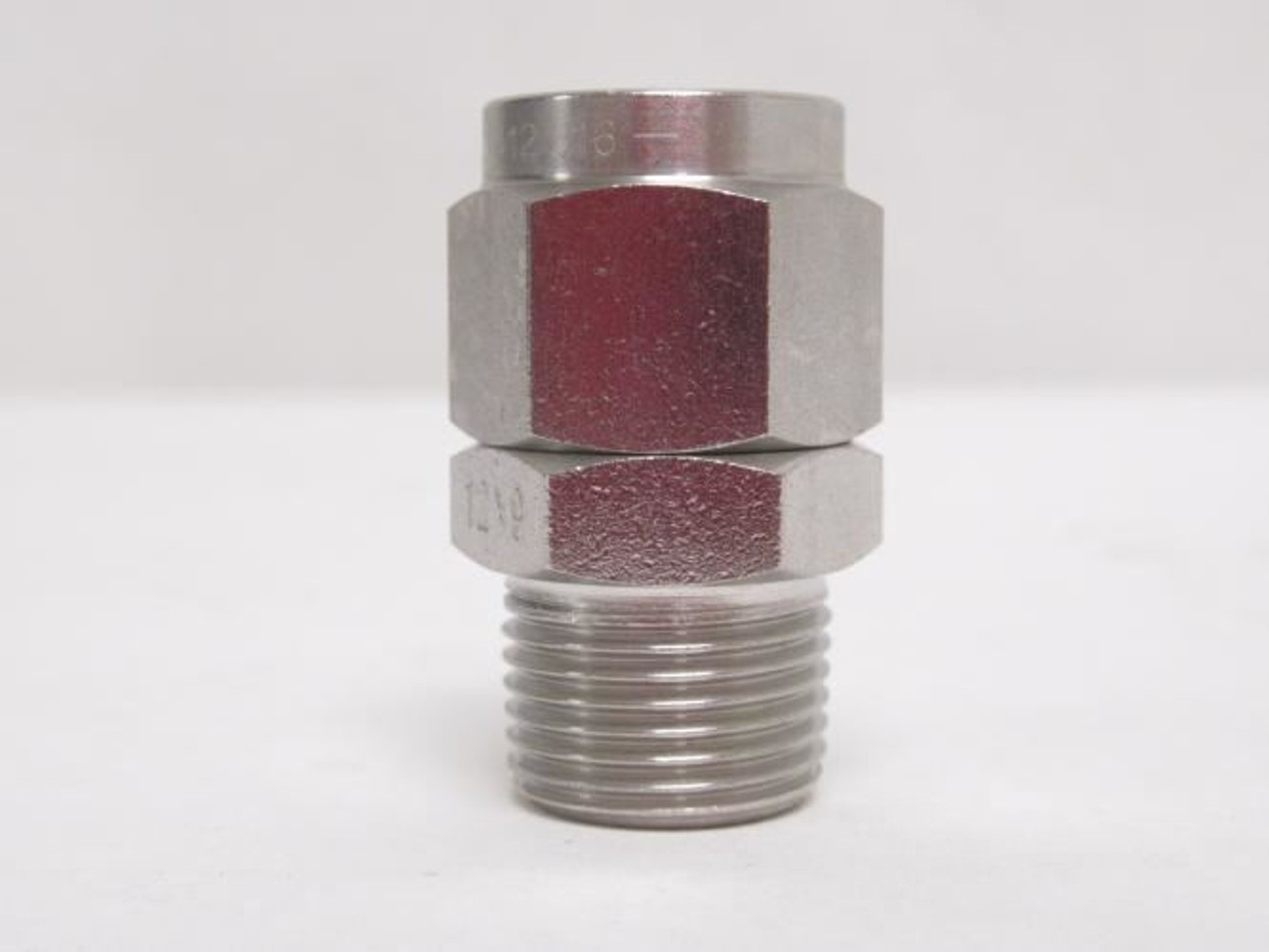 Pisco NSC1290-03; Tightening Fitting; SS-316; 12mm x 3/8NPT