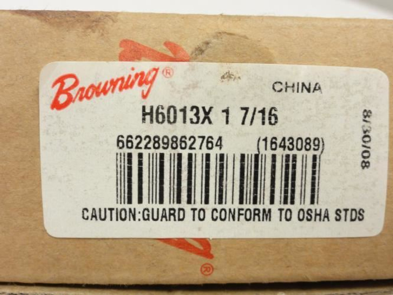 Browning H6013X1-7/16; Sprocket # 60; 13T; 1-7/16"ID; Hardened