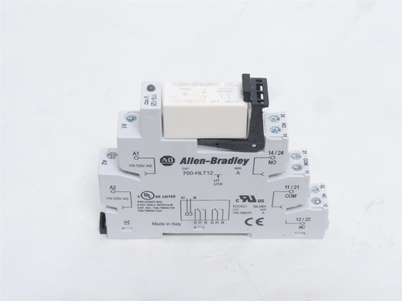 Allen-Bradley 700-HLT12; Terminal Block W/Relay 700-TBR224