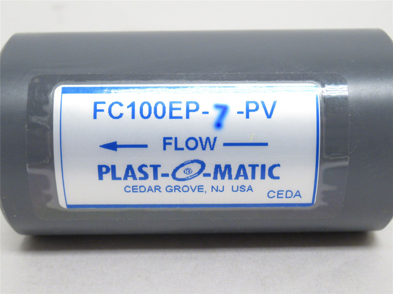 Plast-O-Matic FC100EP-7-PV; Flow Control Valve 1NPT; 7GPM