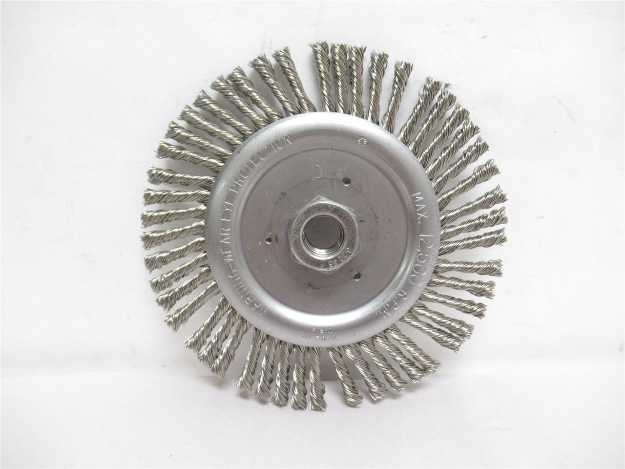 Radnor 64000336; Knot Wire Wheel Brush; SS; 6"OD