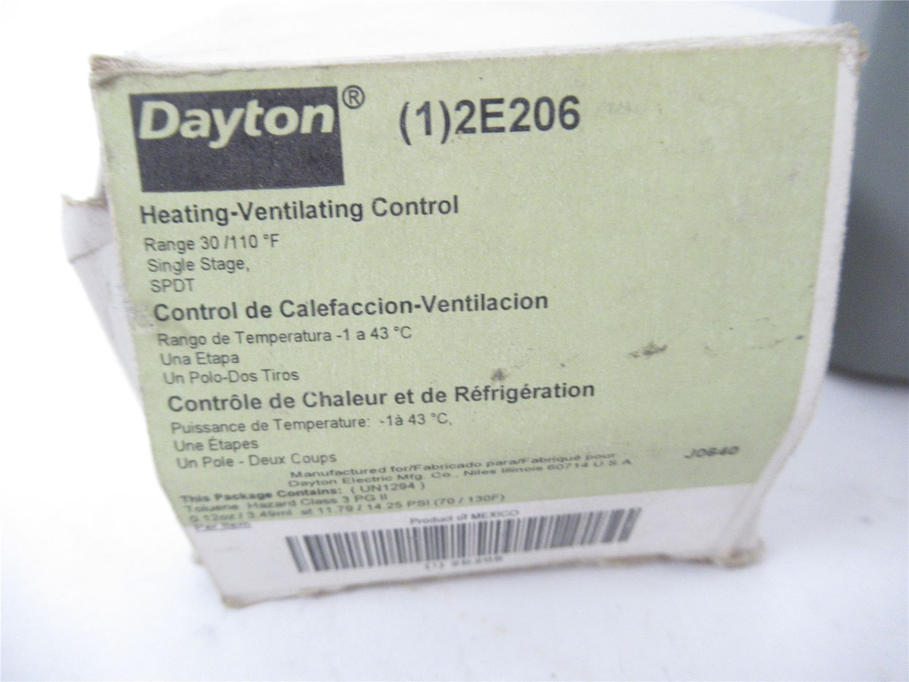 Dayton 2E206_; Heating-Ventilation Control 120/240VAC