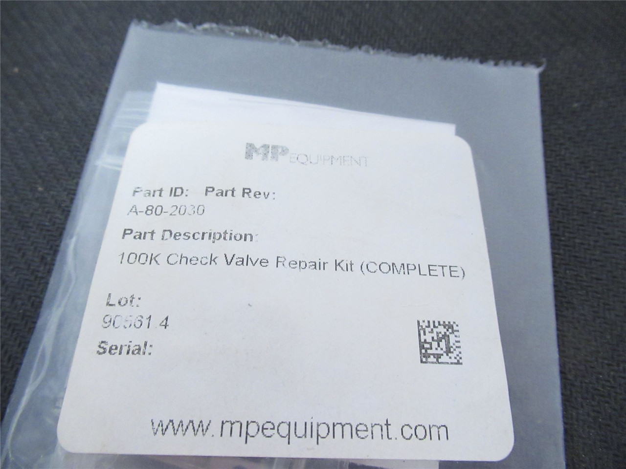 MP Equipment A-80-2030; 100K Check Valve Repair Kit