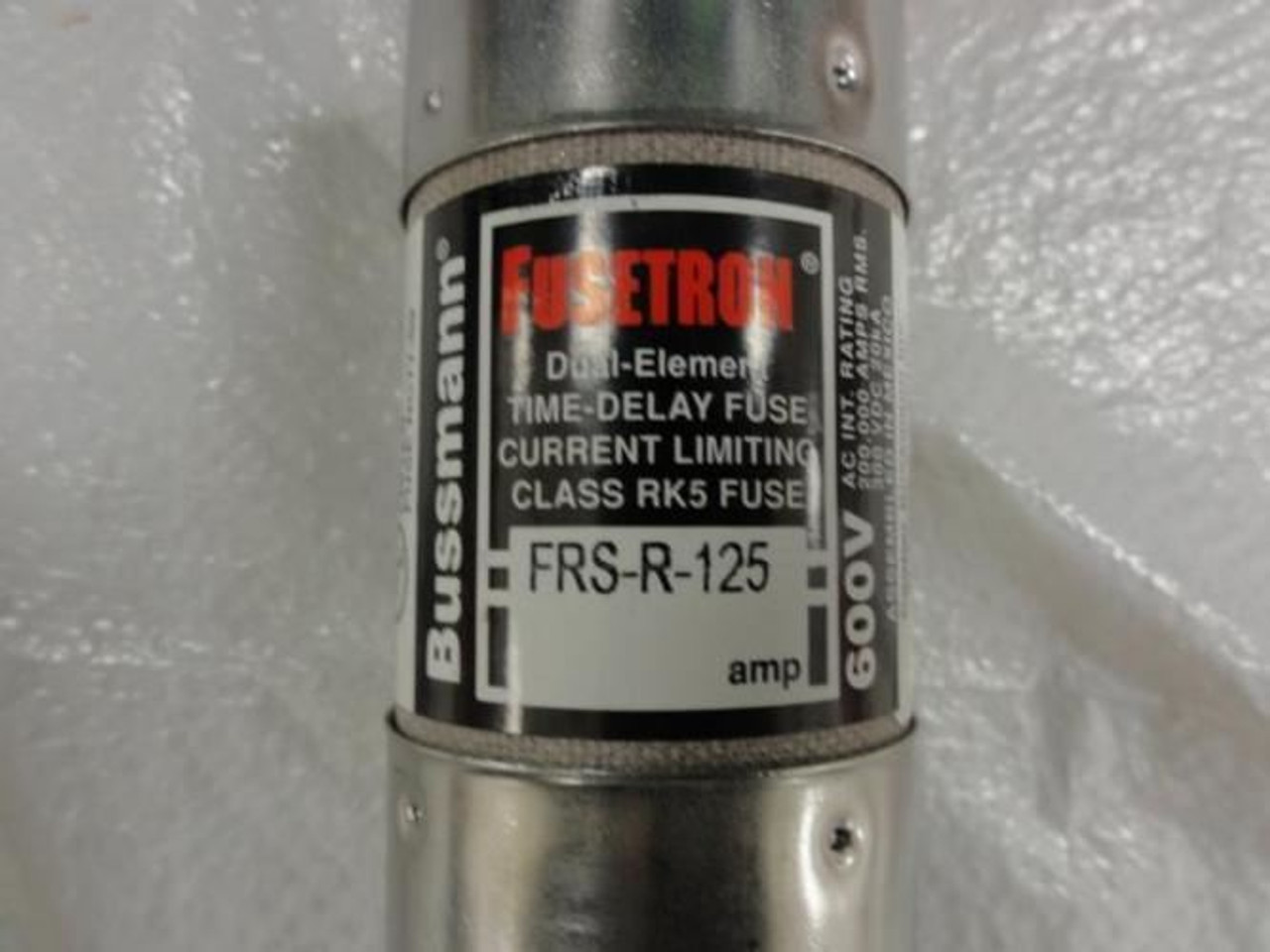 Fusetron FRS-R-125; Time Delay Fuse 125Amp; 600V