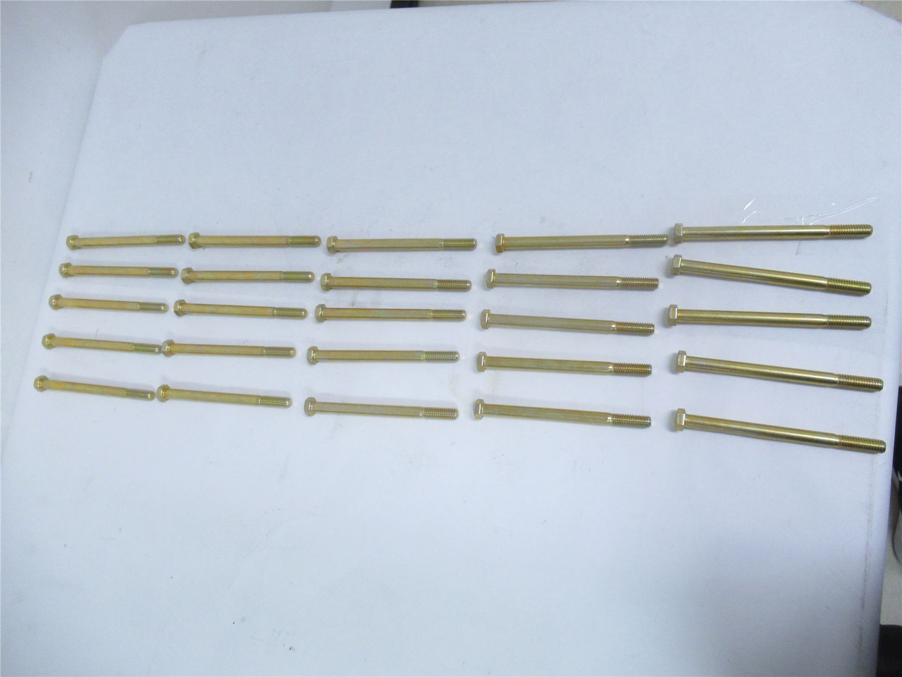 Fastenal 15123; Lot-25 Hex Bolt 3/8x16; 5" long Grade-8