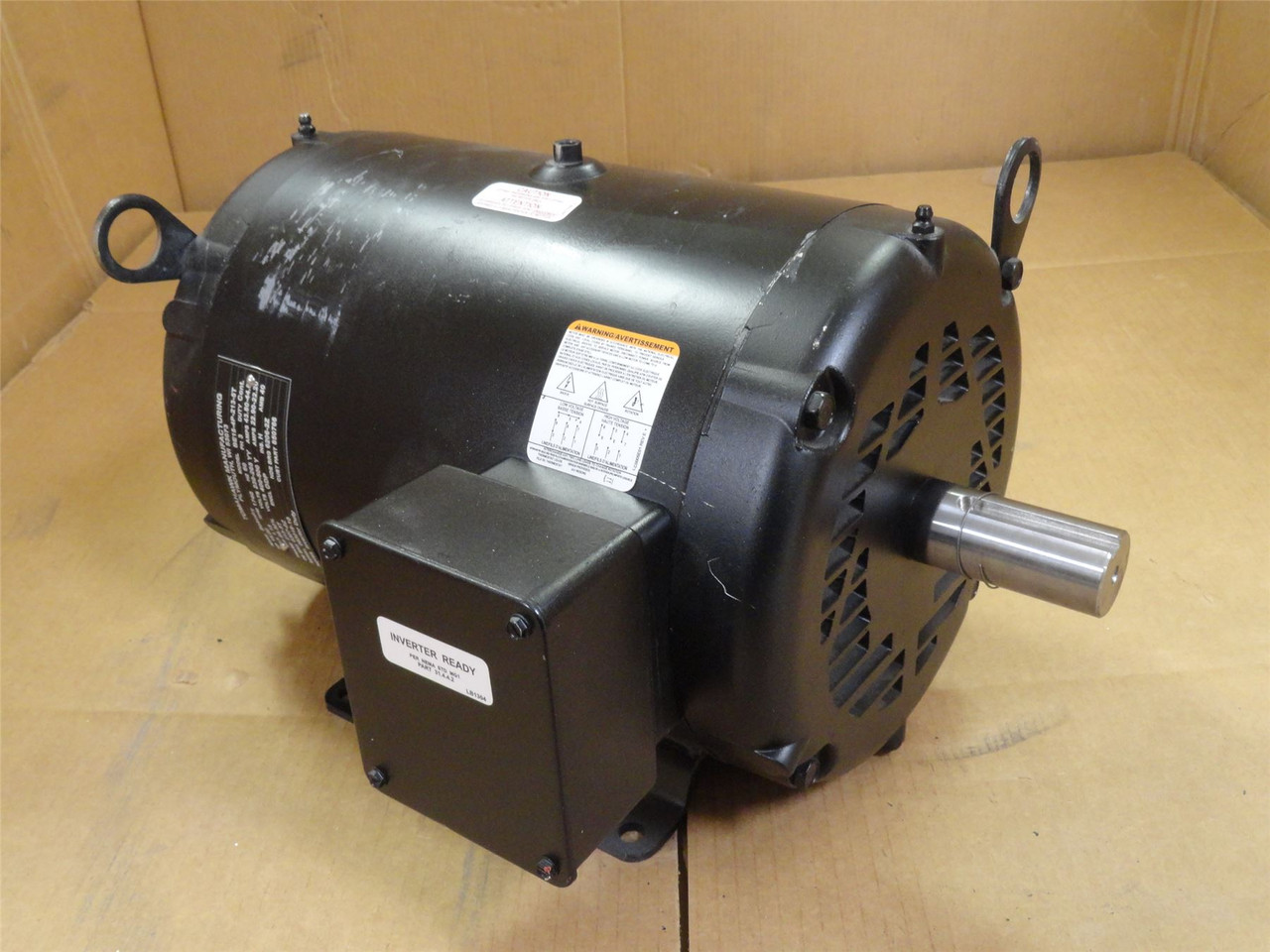 WEG BE15-4P-213-5T; AC Motor 15HP 230-265V; 1740RPM; 3PH; 60HZ
