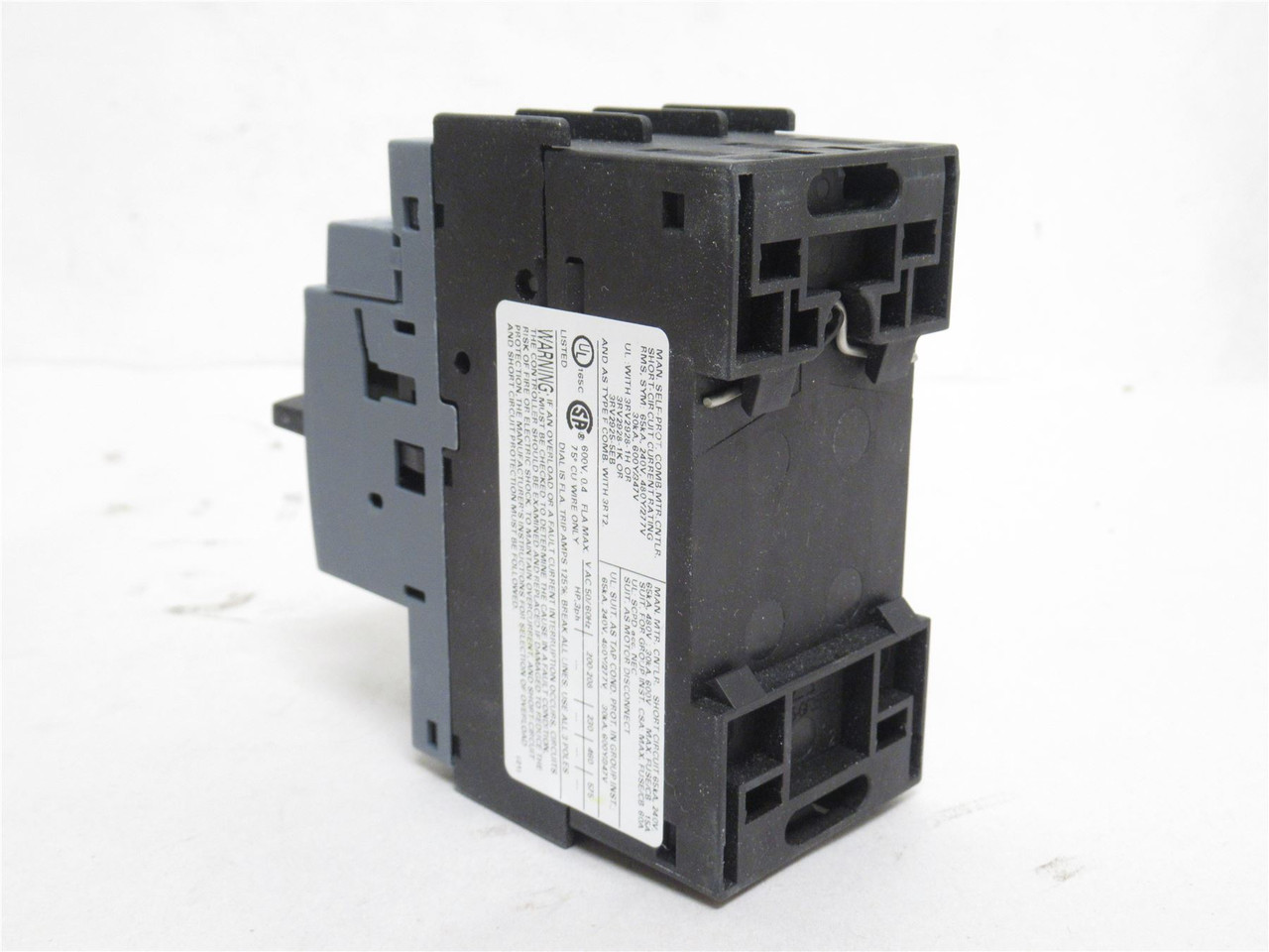 Siemens 3RV2011-0EA15; Motor Protector; 3P; 0.28-0.4A; 690VAC