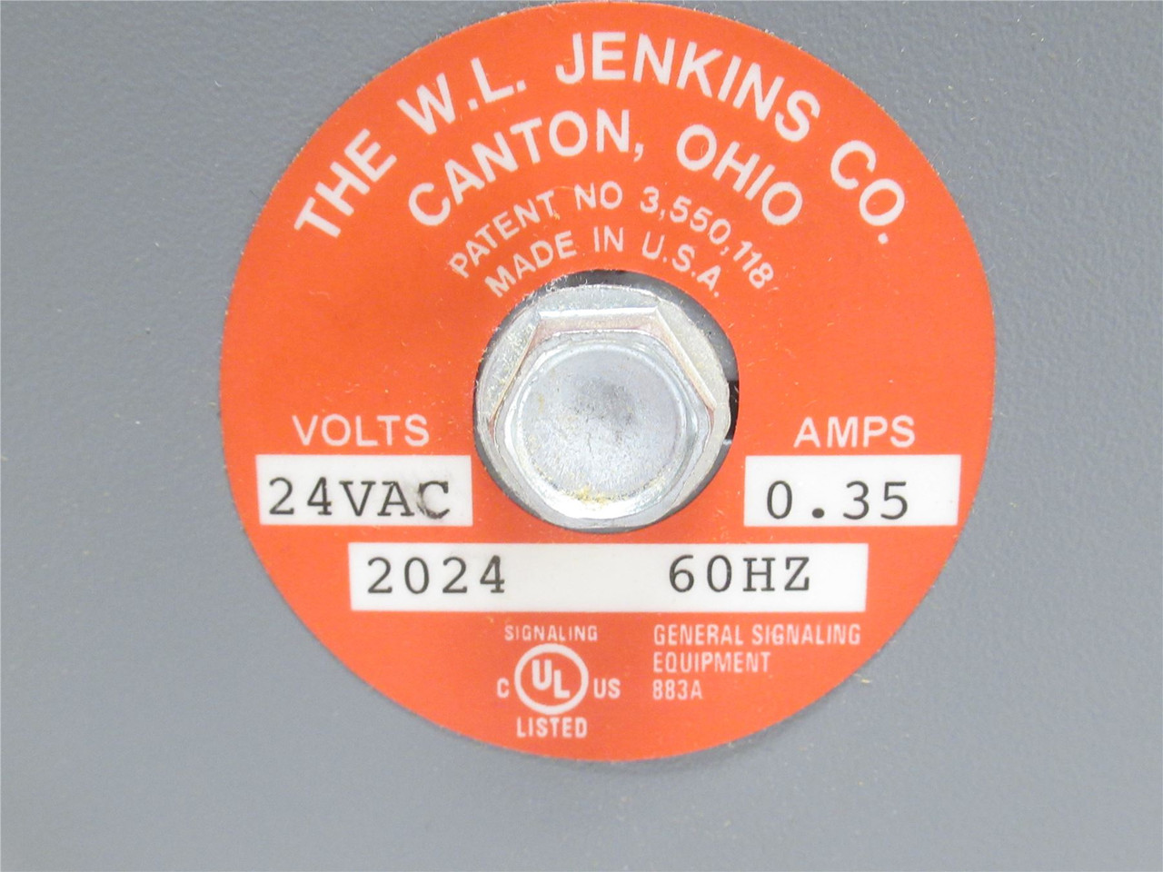 WL Jenkins 2024; Indoor/Outdoor Bell; 24VAC; 0.35 Amps