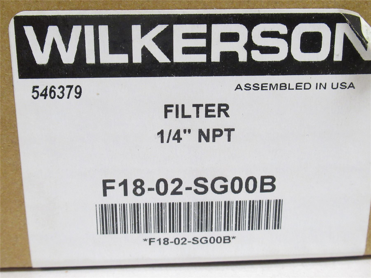 Wilkerson F18-02-SG00B; Particulate Filter; 110SCFM; W/Drain