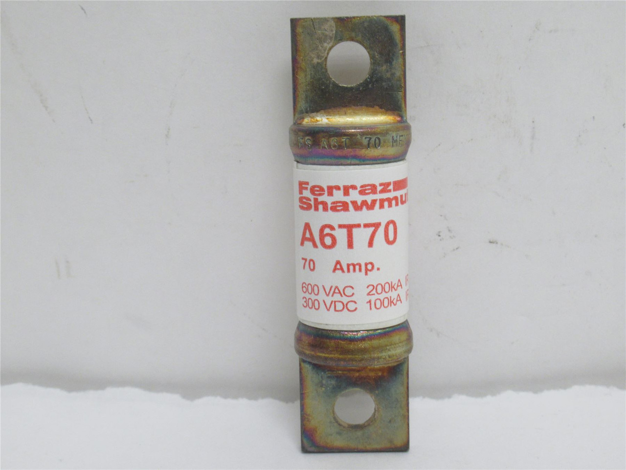 Ferraz-Shawmut A6T20; Very Fast Acting Fuse; 70A; 600VAC