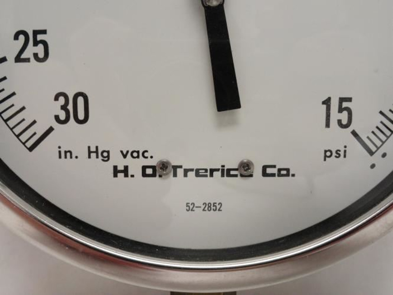 Trerice 52-2852; Surface Mount Vacuum Gauge -30 to 15Psi