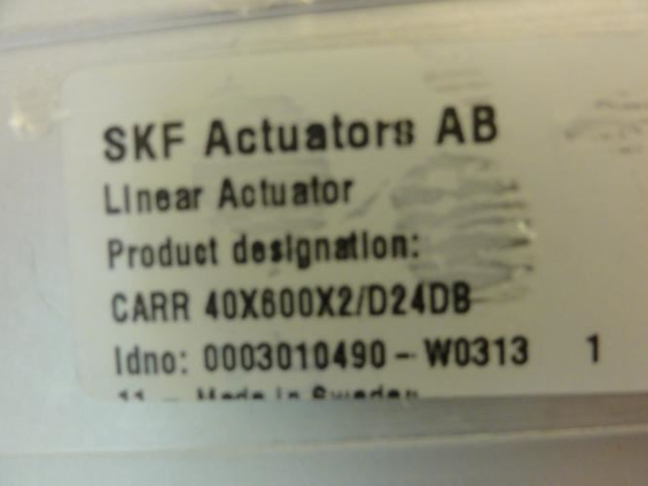 SKF CARR40X600X2/D24DB; Car Linear Actuator 40mm Bore; 600mm Str