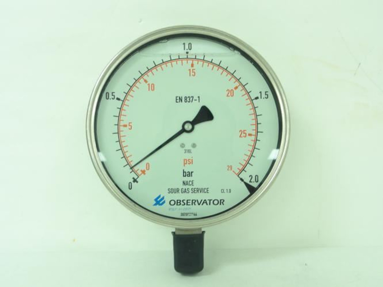 Observator 233.50.160 2bar; Pressure Gauge; 0-2bar; 1/2"NPT