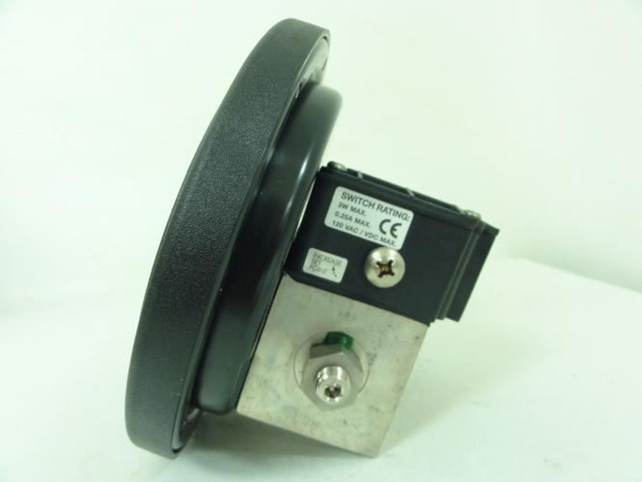 Reotemp D4245PSSBB50H-SD1N4; Pressure Gauge; 0-50WC; 4-1/2"Dial