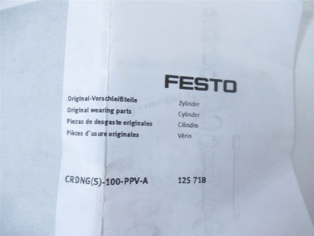 Festo 125718; Cylinder Repair Kit
