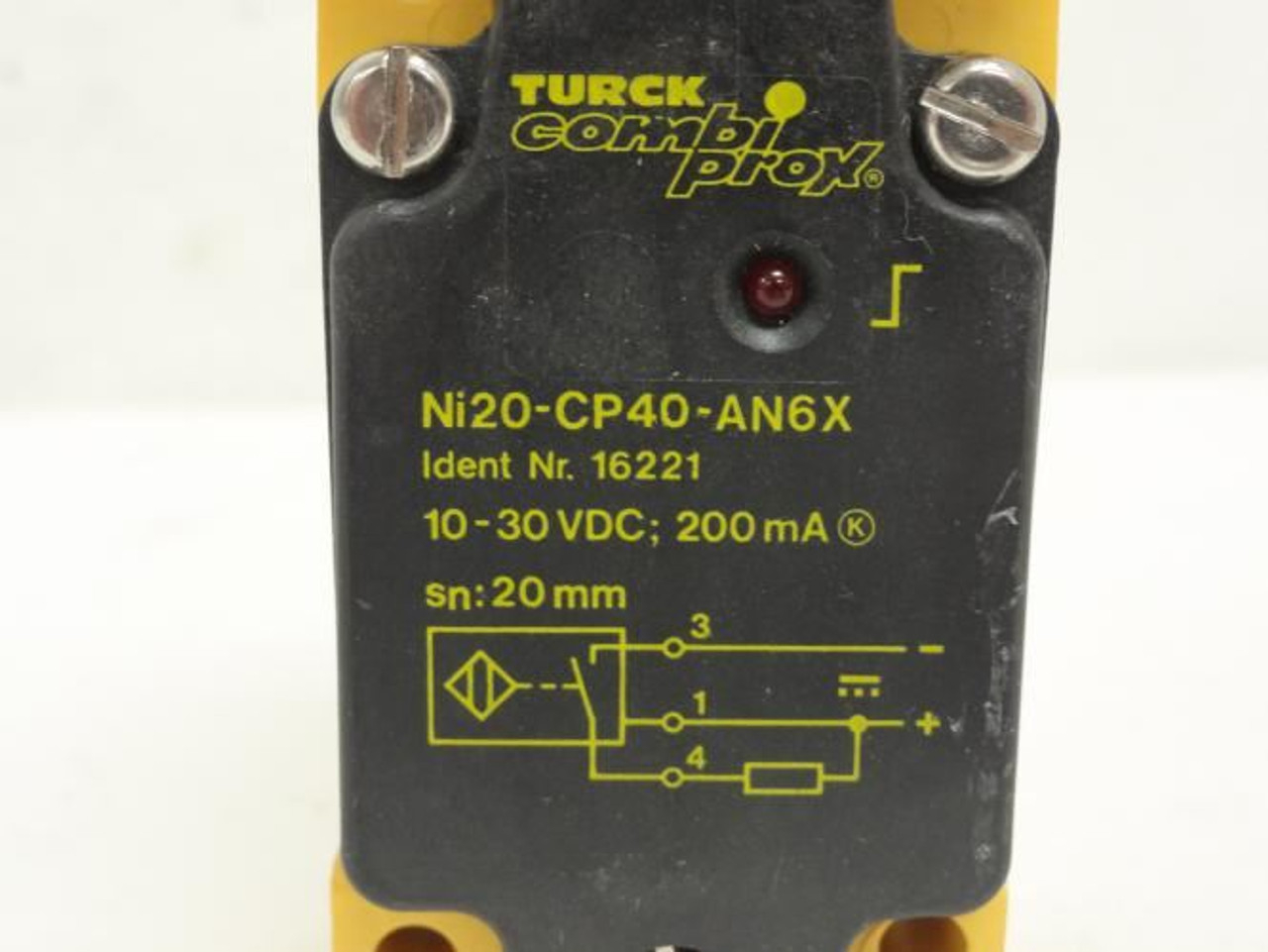 Banner Ni20-CP40-AN6X; Inductive Prox Sensor 16221; 10-30 VDC