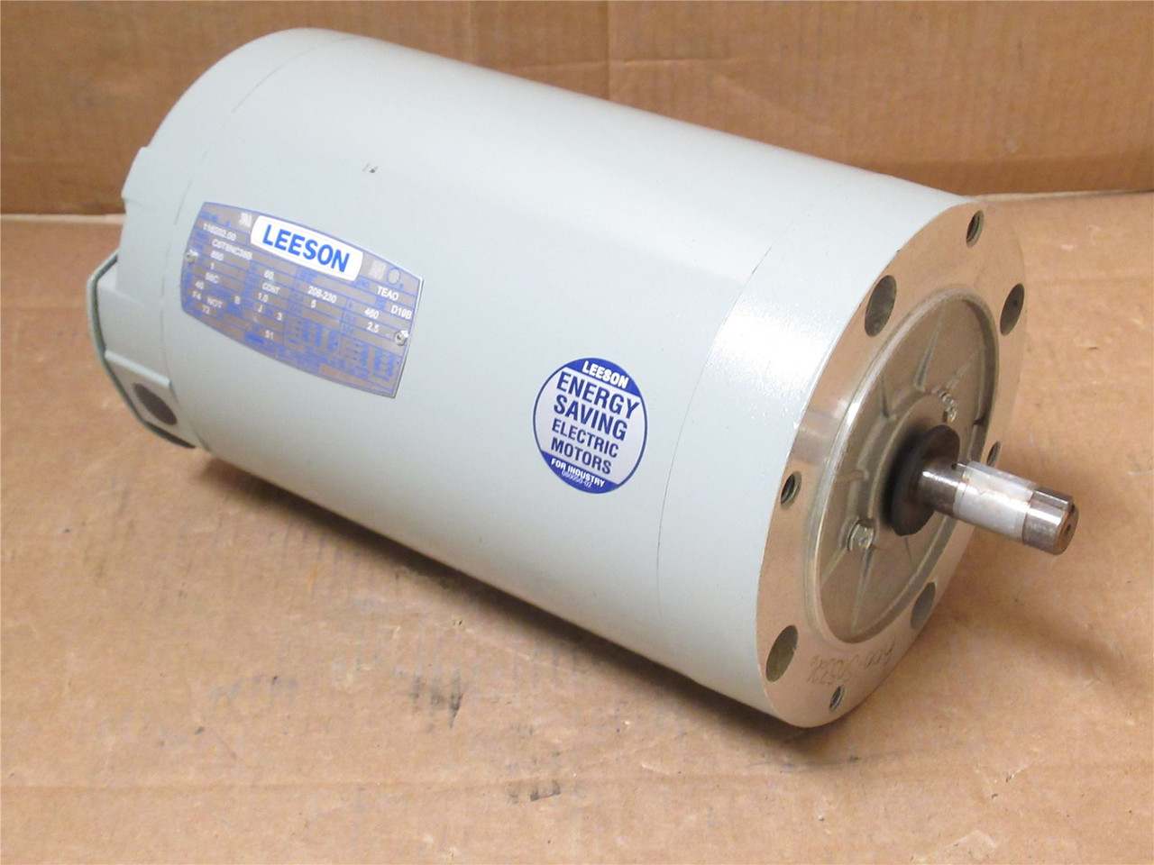 Leeson C6T8NC38B ; Fan Motor 1HP; 208-230/460VAC; 850RPM; 3PH