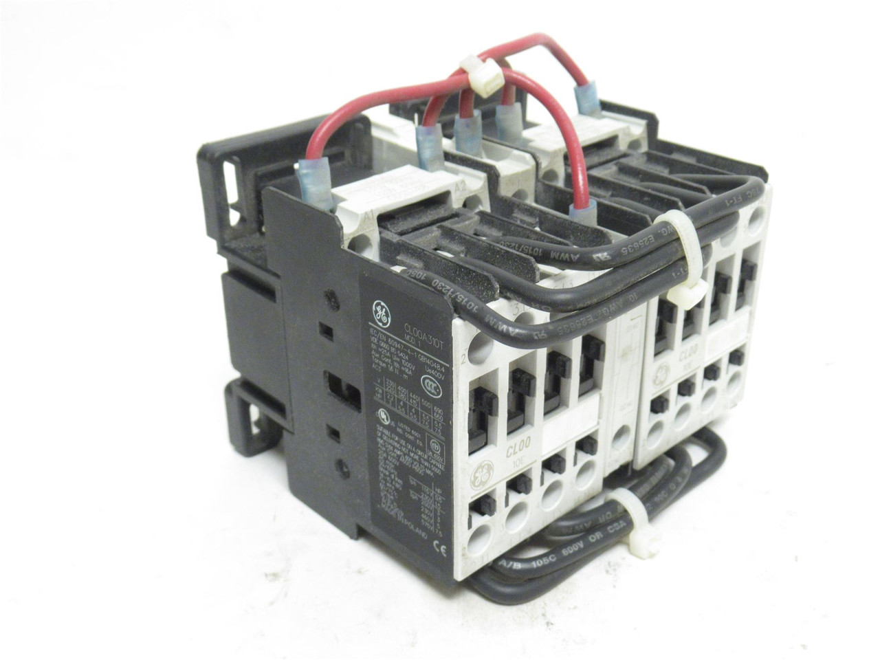 GE LAR00AJ; Reversing Contactor 10A; 3P; 600V; Coil 110/120VAC