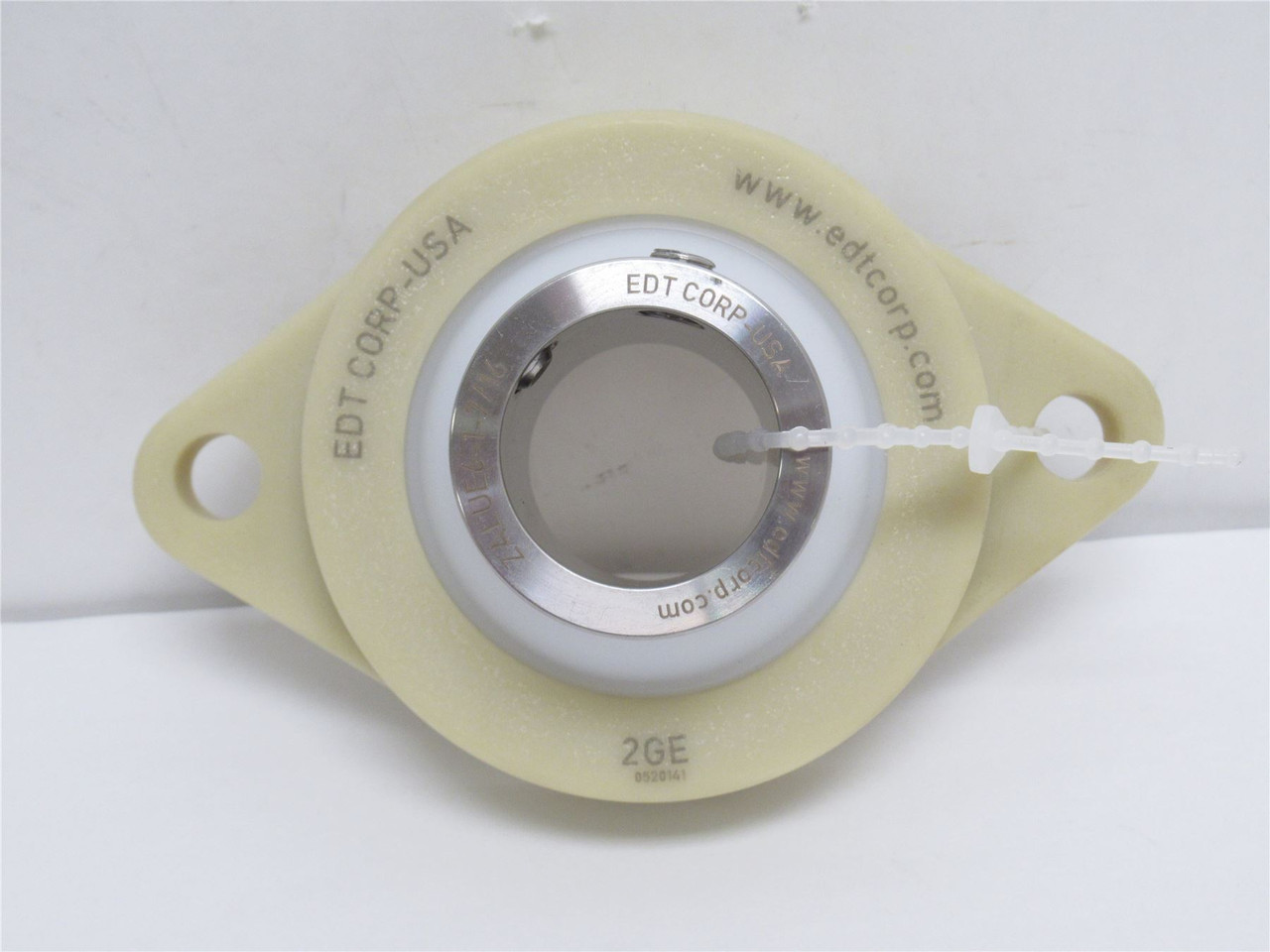 EDT PA2GE7-1 7/16; Poly Flange Bearing; 1-7/16"ID; 2-Bolt