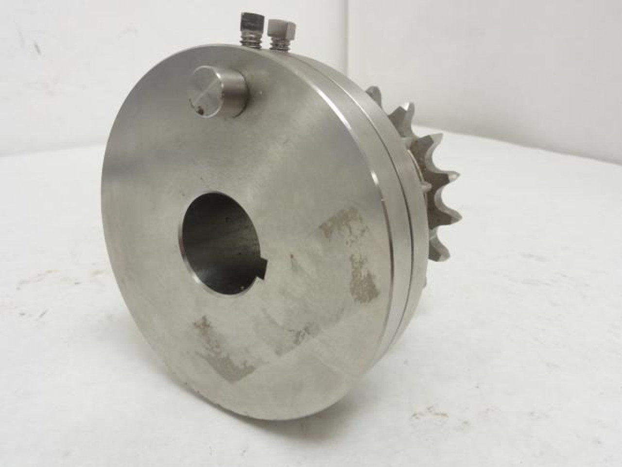 MFG- N060144; SS Assembly Sprocket # 40 1-1/4"ID 18 Teeth