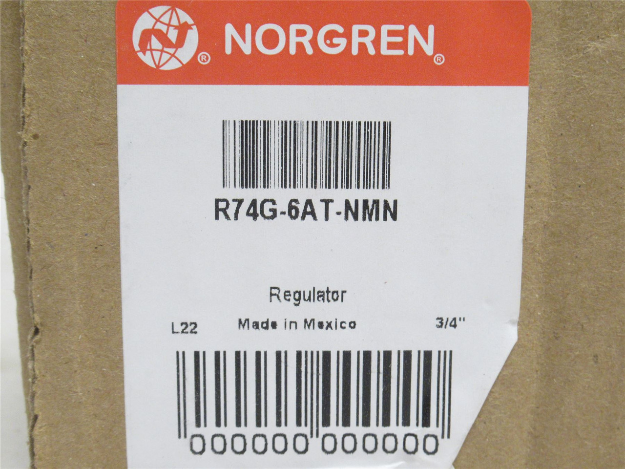 Norgren R74G-6AT-NMN; Air Regulator; 3/4 x 1/8NPT; 300PSIG In