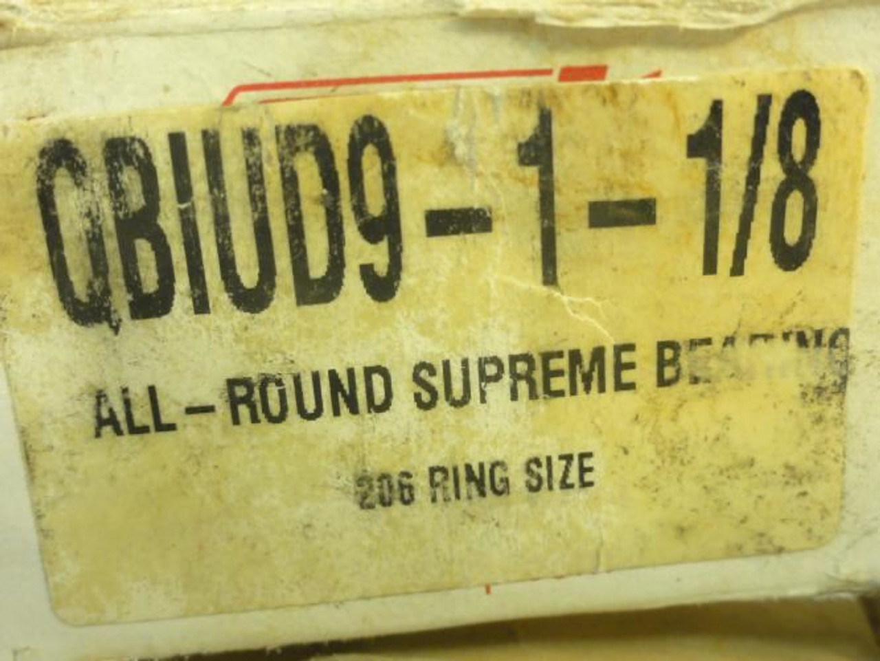 EDT QBIUD9-1-1/8; SST Insert Bearing; 1-1/8"ID; 62mm OD