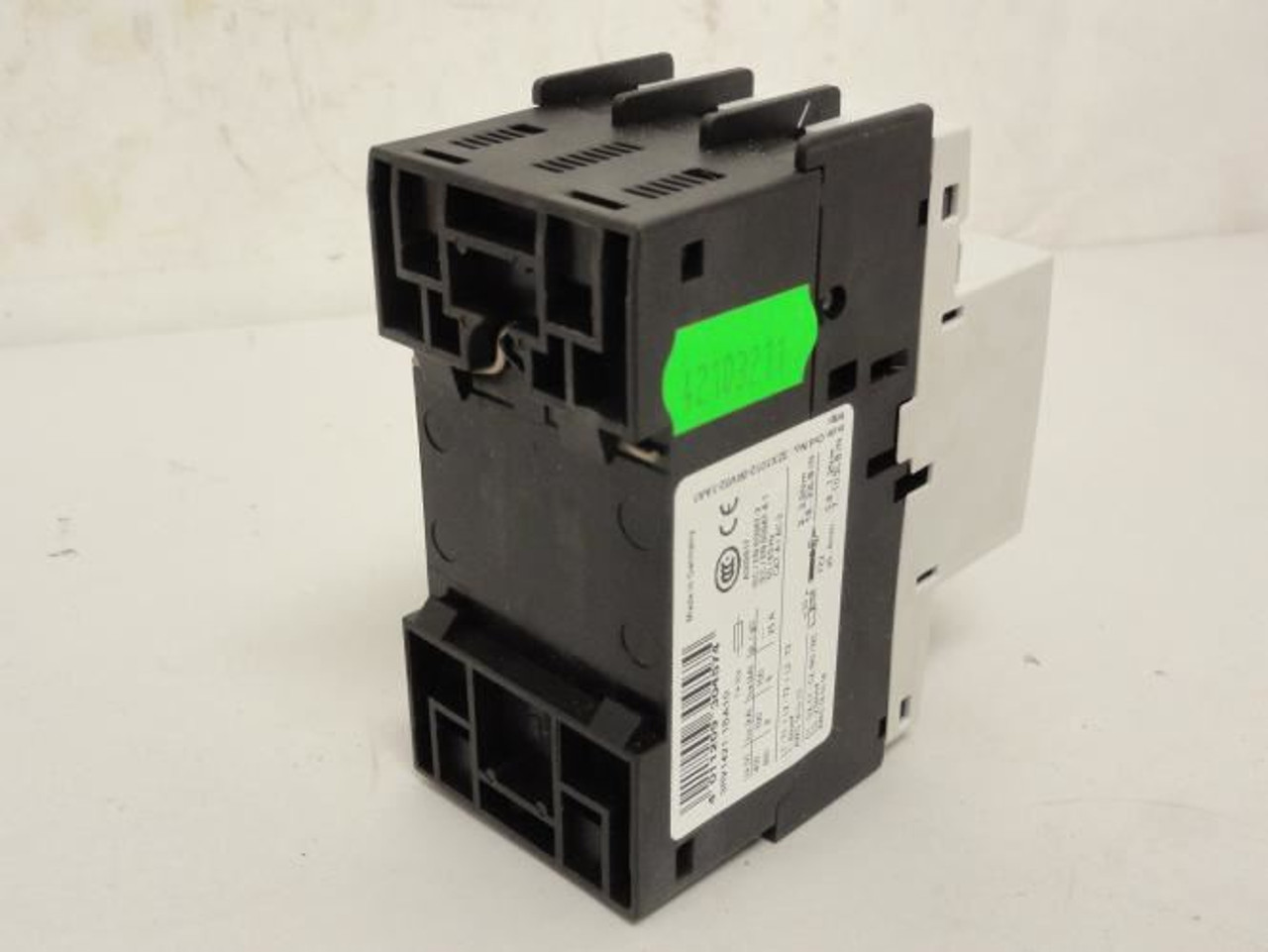 Siemens 3RV1421-1BA10; Manual Combination Starter; 1.4-2A; 3P