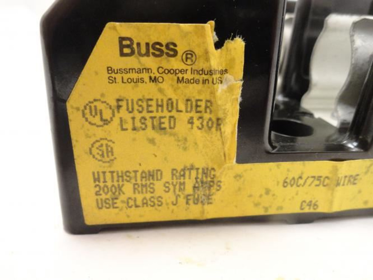 Bussmann J60030-3PR; Fuseholder 600V-30Amp