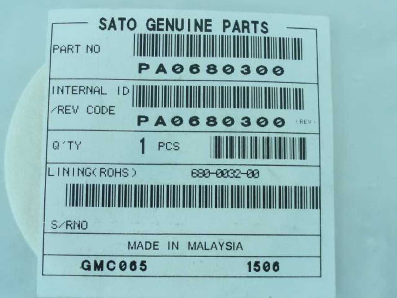 Sato PA0680300; Lot-2 Friction washers