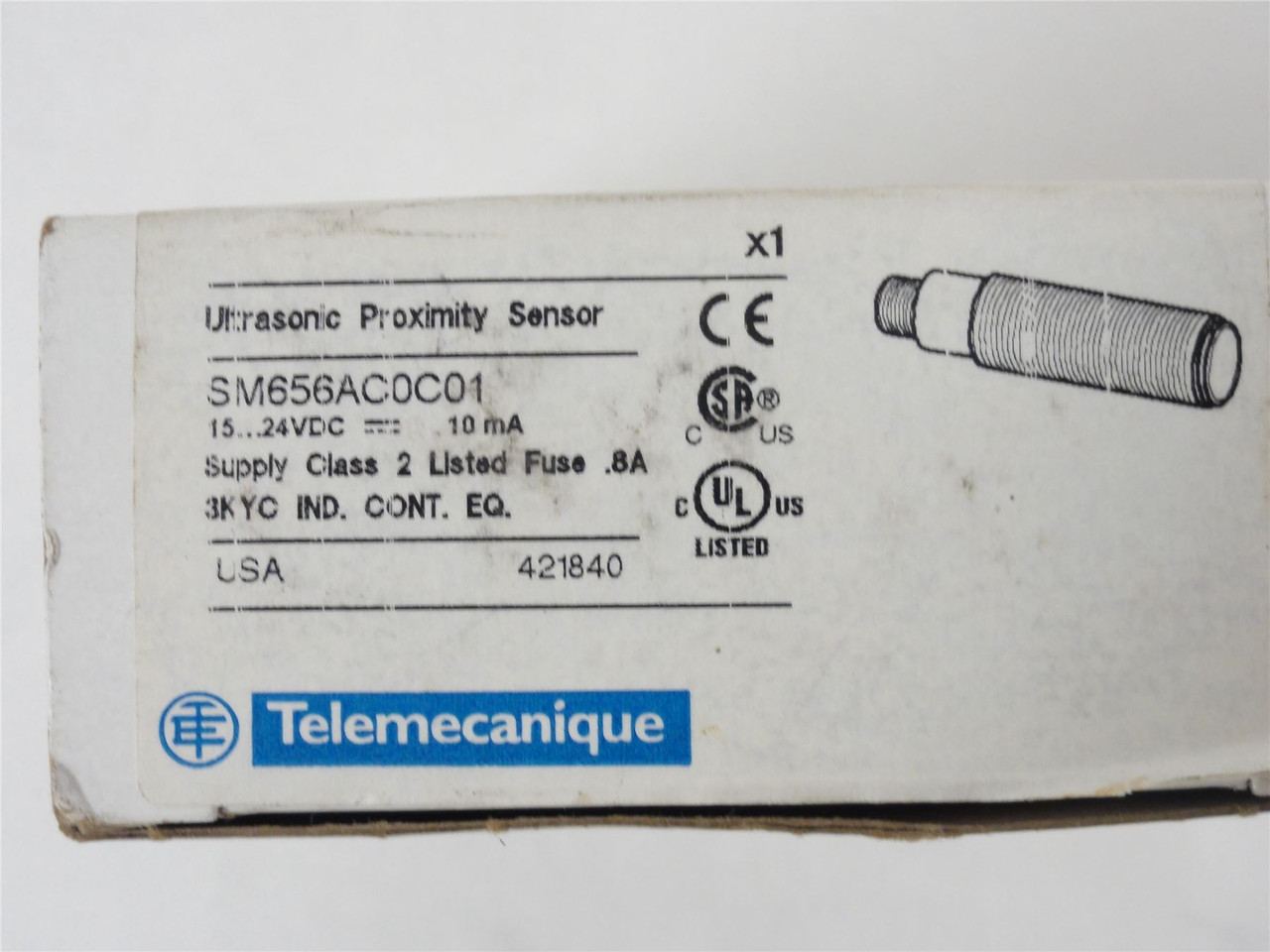 Telemecanique SM656AC0C01; Proximity Sensor 15-24VDC; 10mA