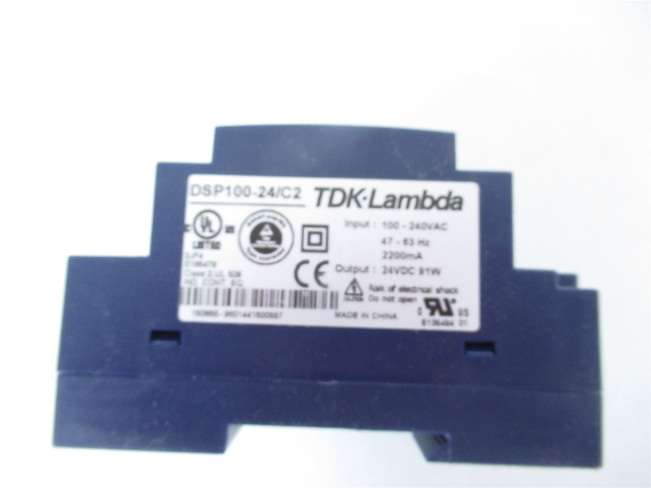TDK Lambda DSP100-24/C2; AC/DC DIN RAIL SUPPLY 24V 100W