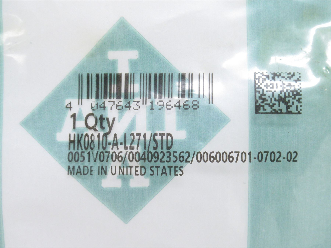 INA HK0810-A-L271/STD; Needle Bearing 8mmID x 12mmOD x 10mm W
